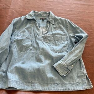 Banana Republic Light Blue Denim Casual Shirt